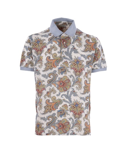 Shop ETRO  Polo: Etro polo in cotone paisley floreale.
Motivo Paisley a maxi fiori all-over, di cui alcuni arricchiti con il lettering del brand. 
Pegaso e il monogram ETRO ricamati sul petto.
Fit Roma.
Composizione: 100% COTONE.
Made in Italy.. MRMD0004 AK570-X0880